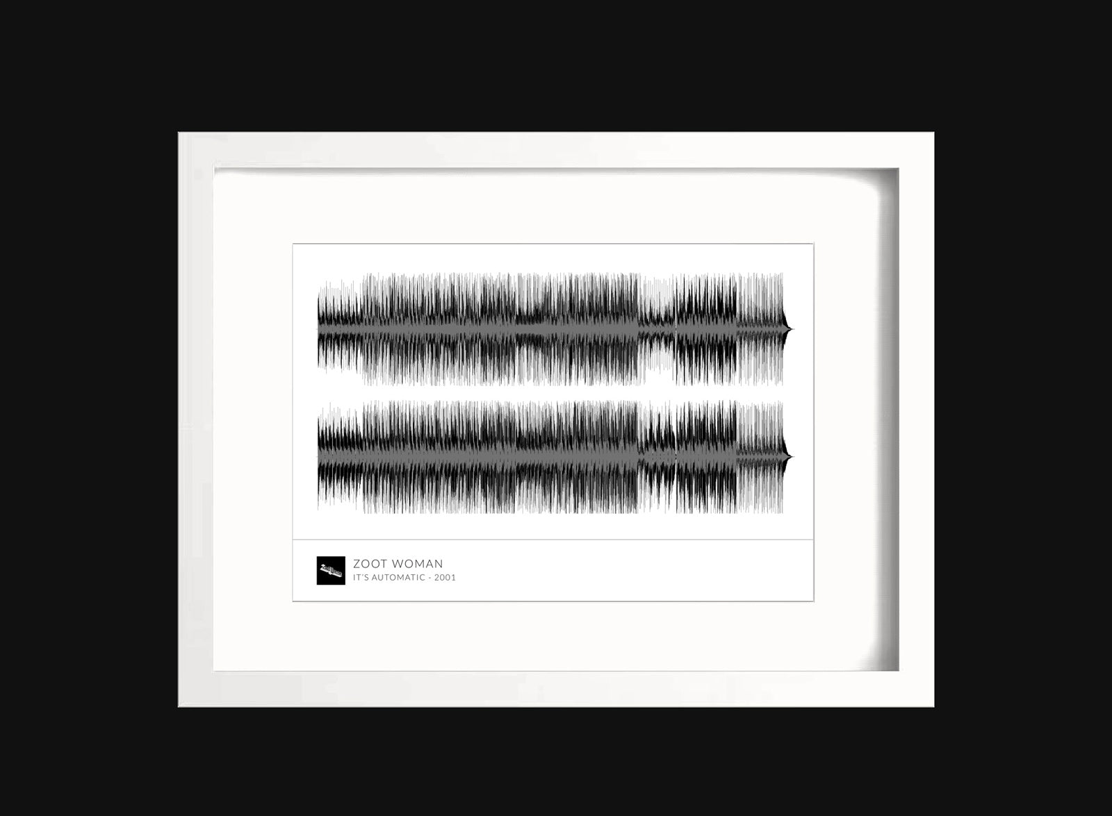 'It's Automatic' Framed Waveform Artwork
