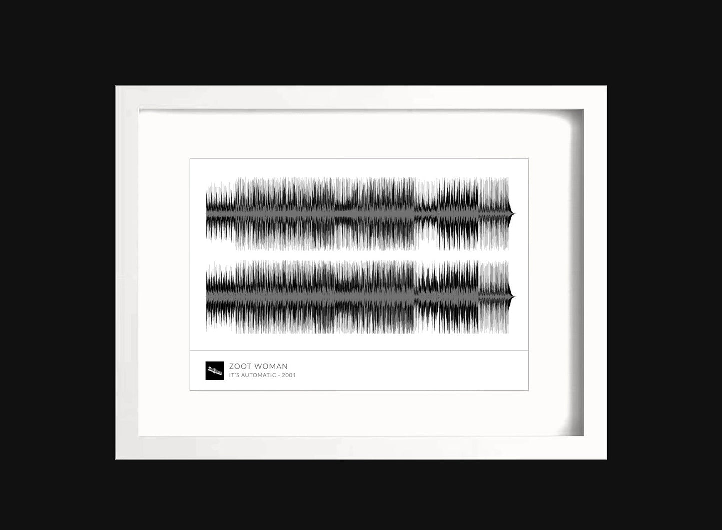 'It's Automatic' Framed Waveform Artwork